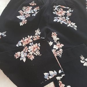 Lane Bryant floral crop pants